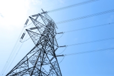 Strommast Versorgung mit Strom und Gas